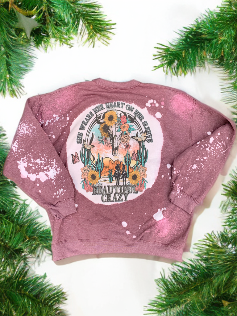 Beautiful Crazy Boho Crewneck