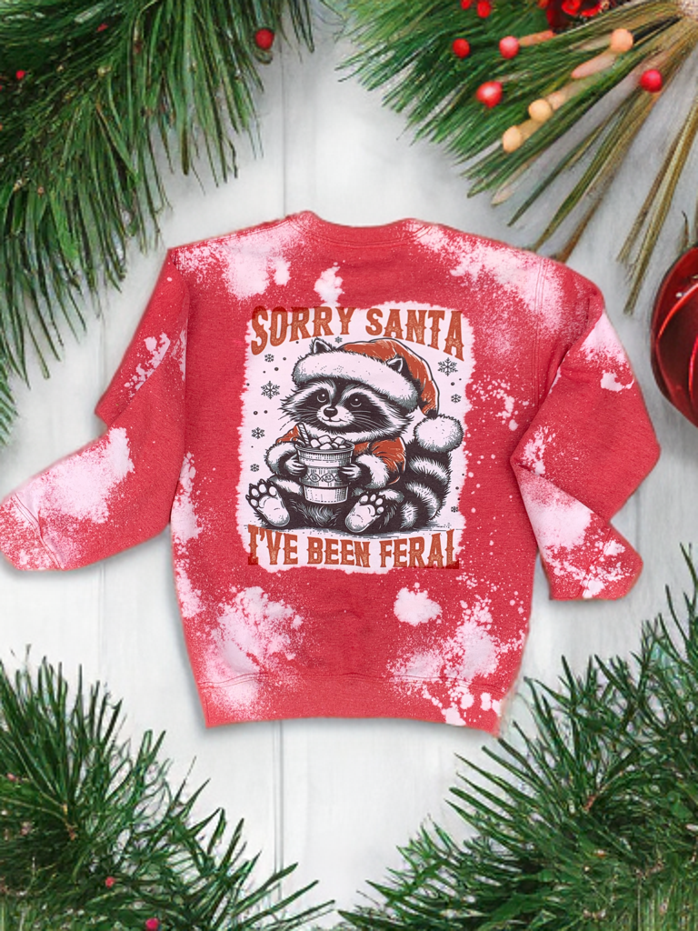 First of all I'm a delight... Sorry Santa I've been feral Crewneck Sweater