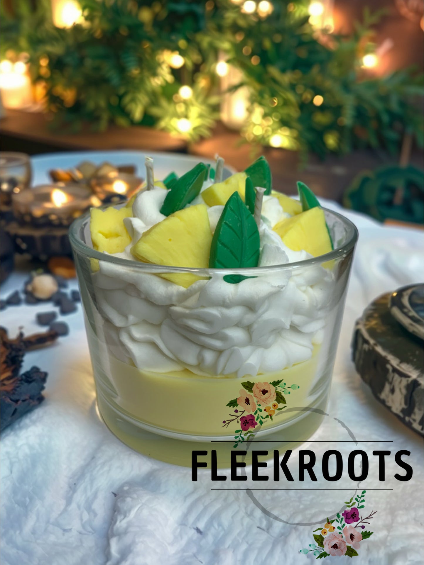 3 Wick Pineapple Sage 16 oz Candle