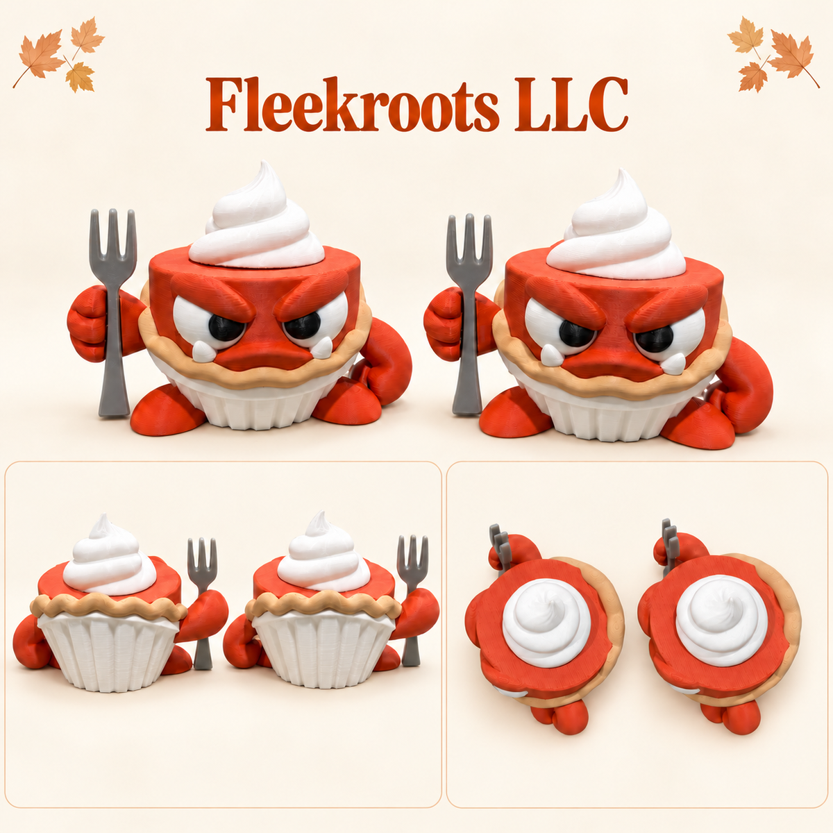Grumpy Pumpkin Pie Figurine