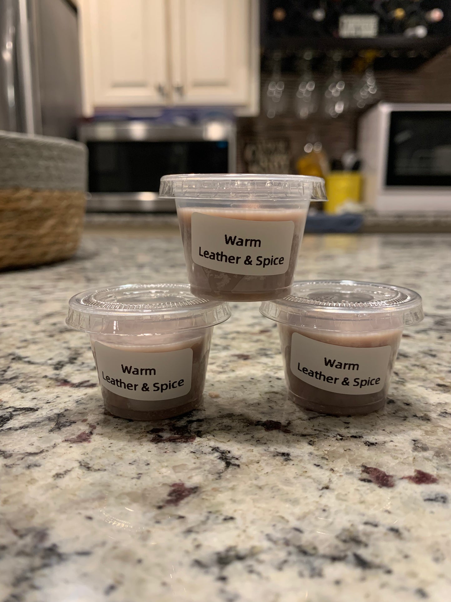 Warm Leather & Spice Scented (Sample Size Wax Shot)