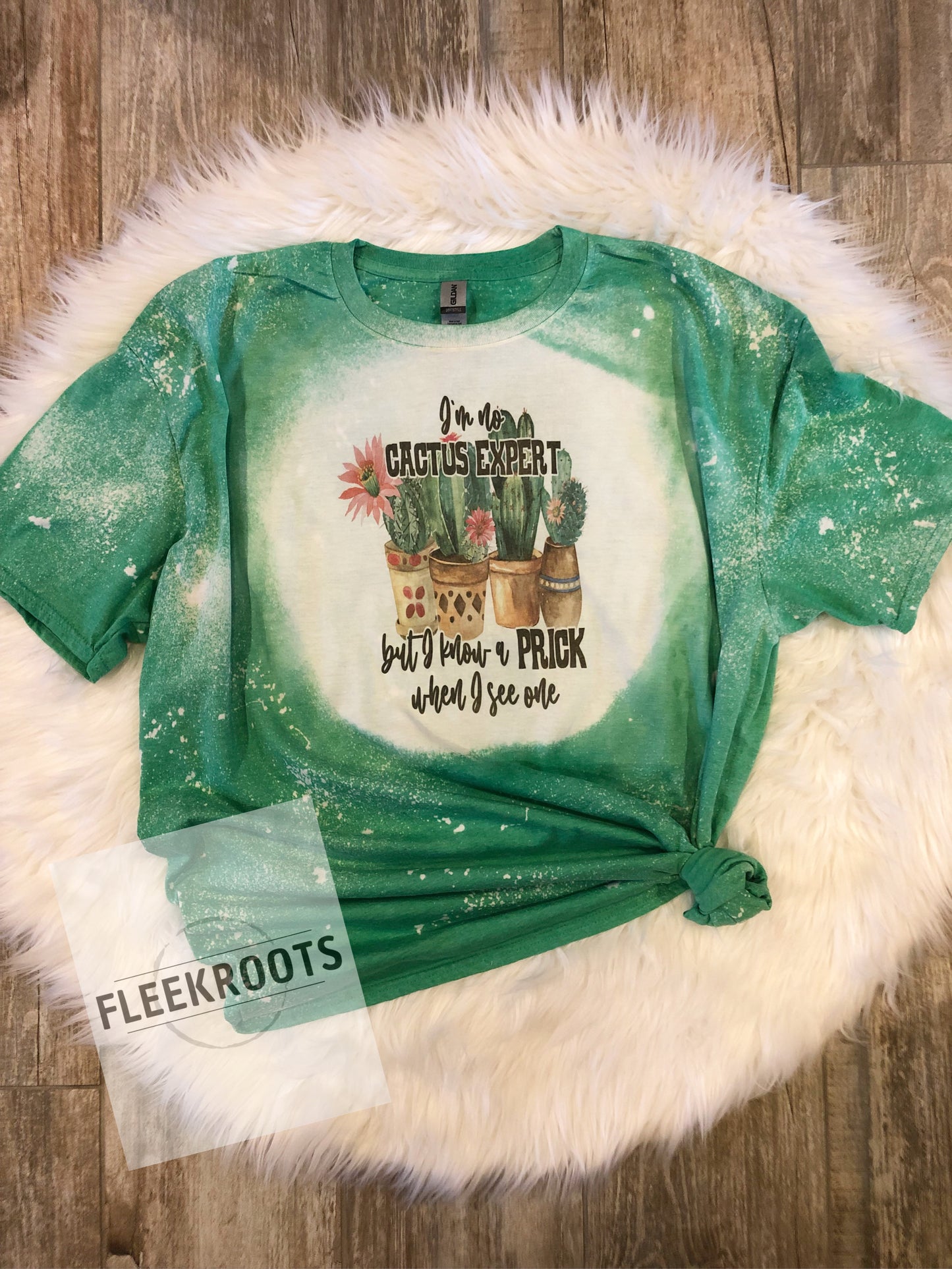 I'm No Catus Expert But... Bleached Sublimated T-Shirt