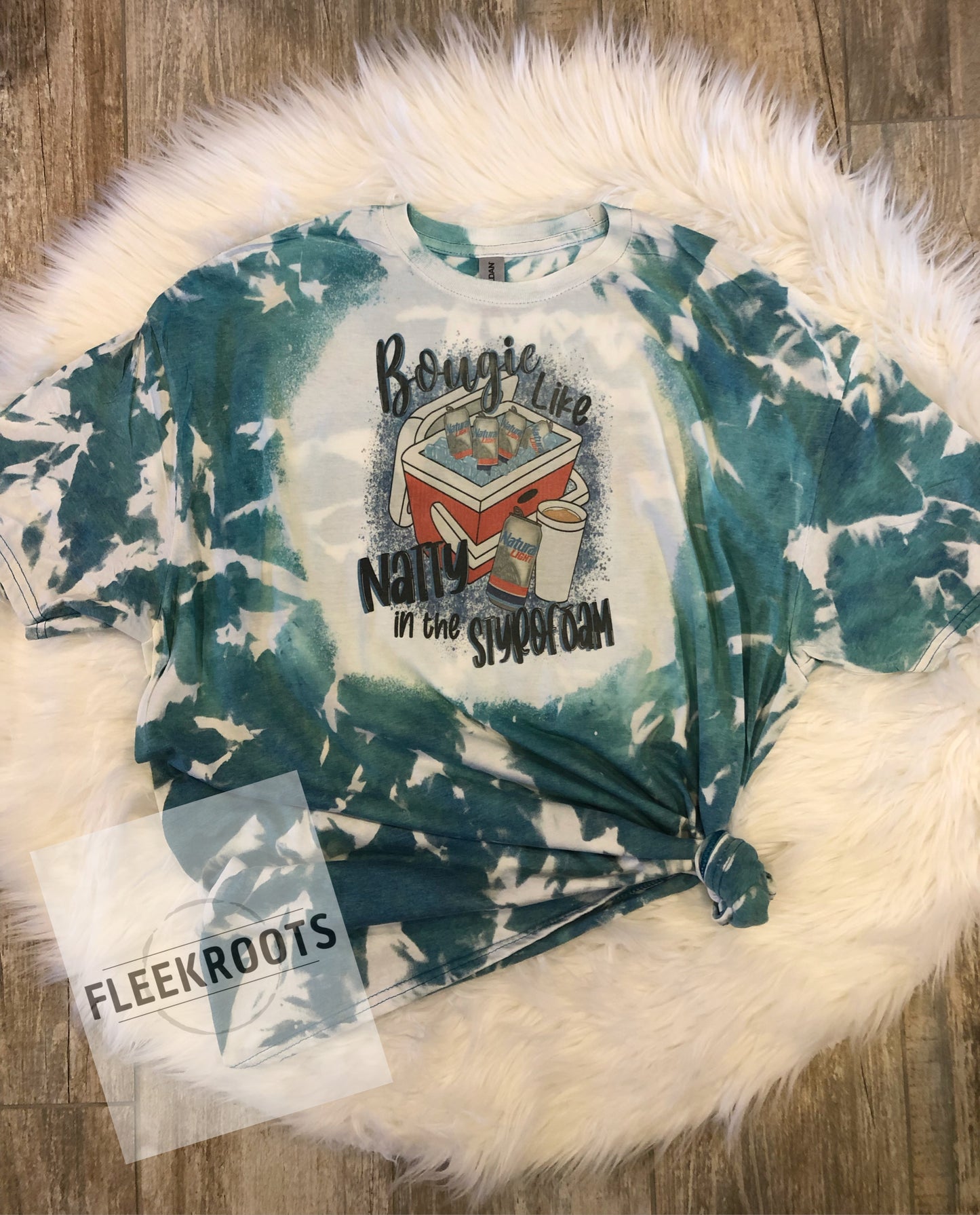 Bougie Like Natty... Bleached Sublimated T-Shirt