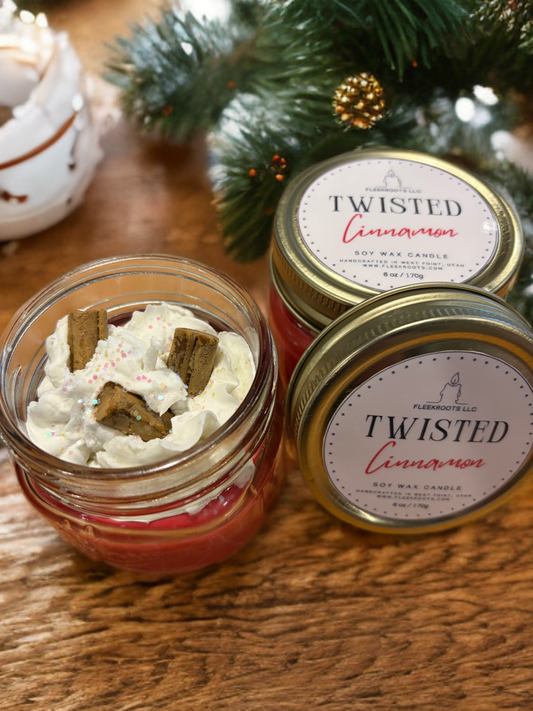 Twisted Cinnamon – Handcrafted Artisan Candle (6 oz)