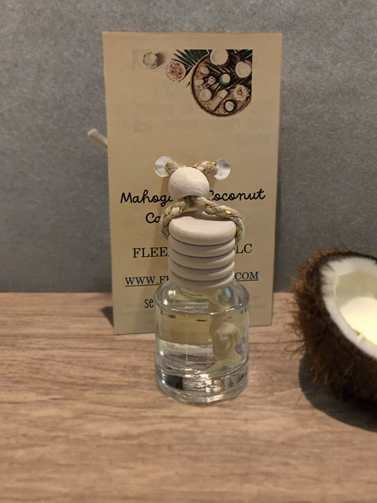 Mahogany coconut car diffuser