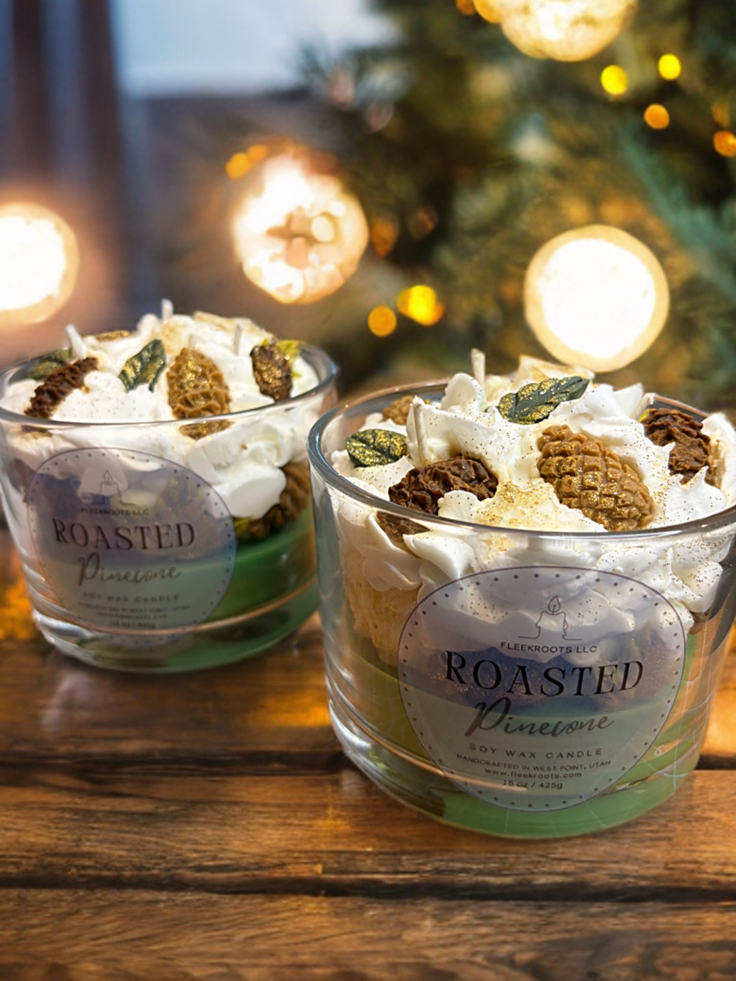 15oz Roasted Pinecone Candle – Elegant, Festive & Our Most-Loved Scent