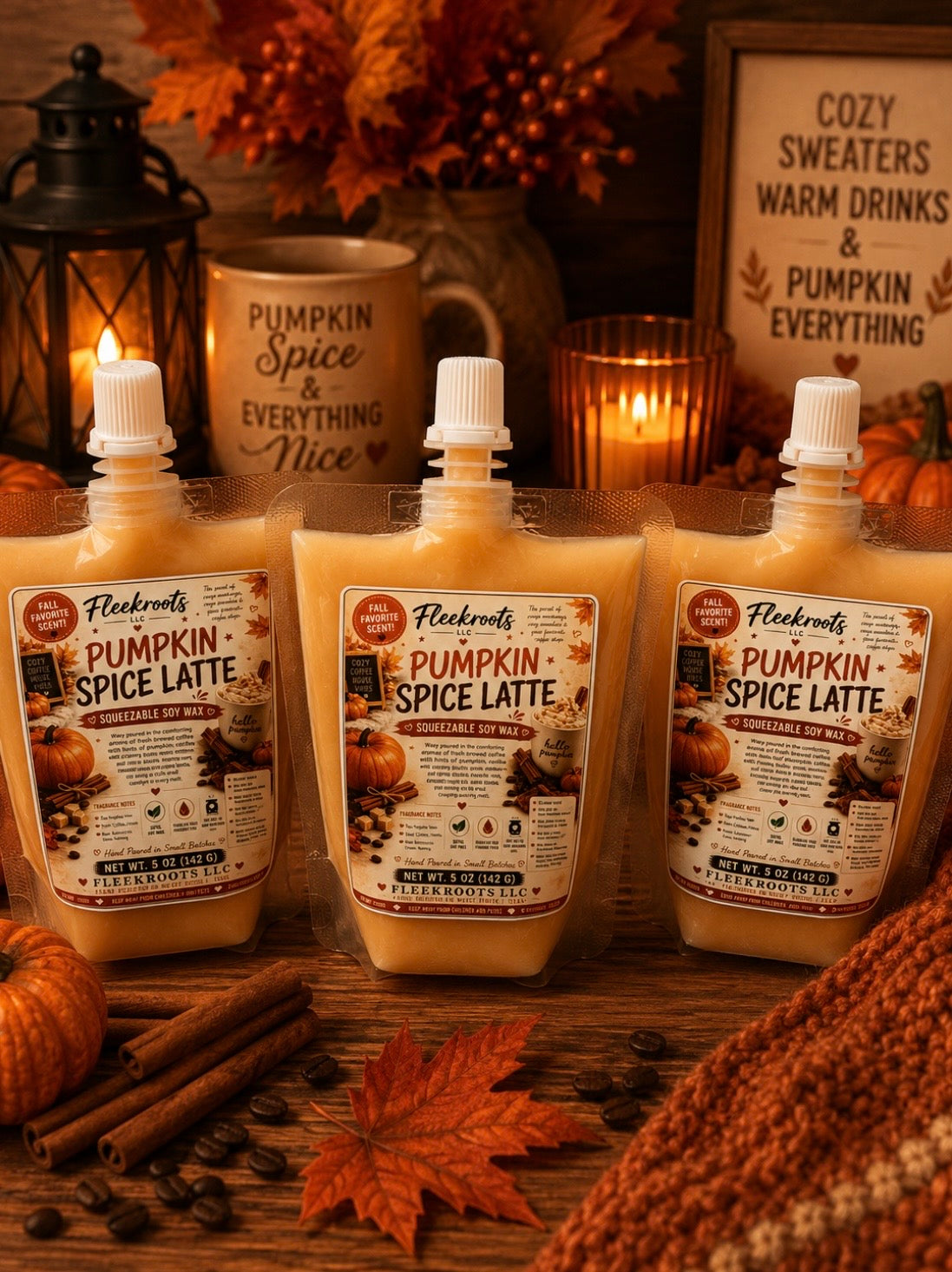 Fall Squeezable Soy Wax Collection