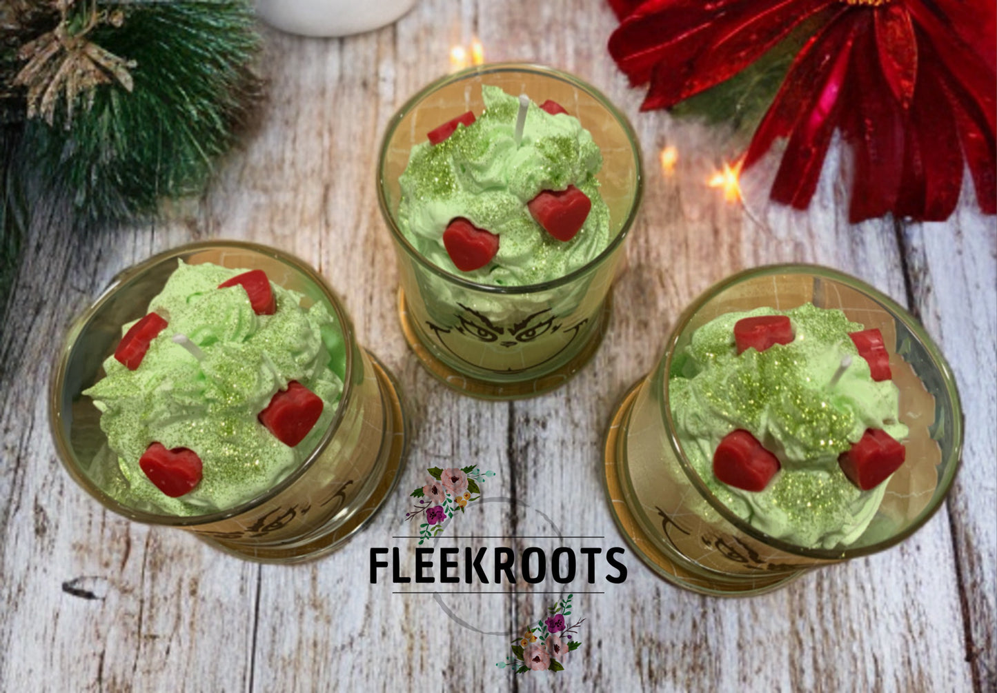 Beloved "Grinch Type" 12oz candle