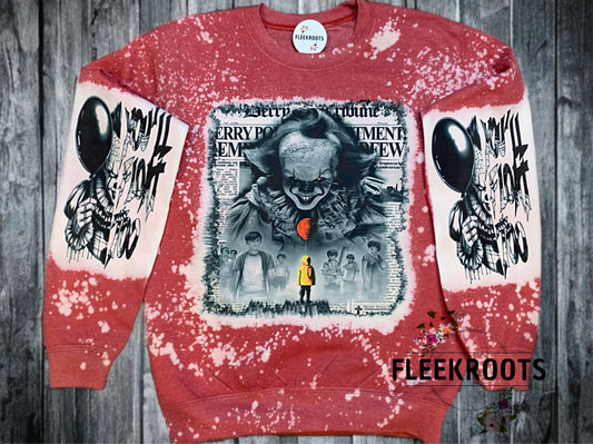 Horror "Pennywise" Sublimated Crewneck Sweater