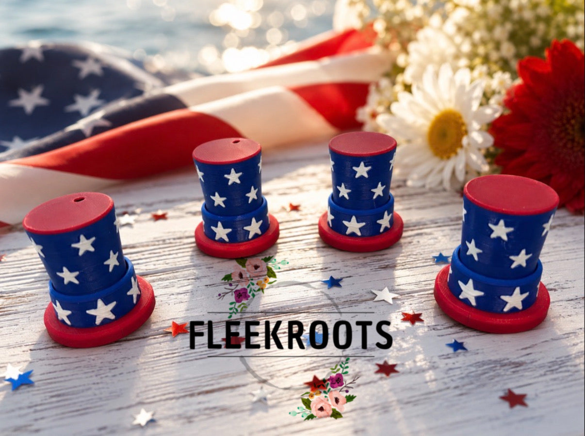Uncle Sam Hat Patriotic Stars Fidget Clicker