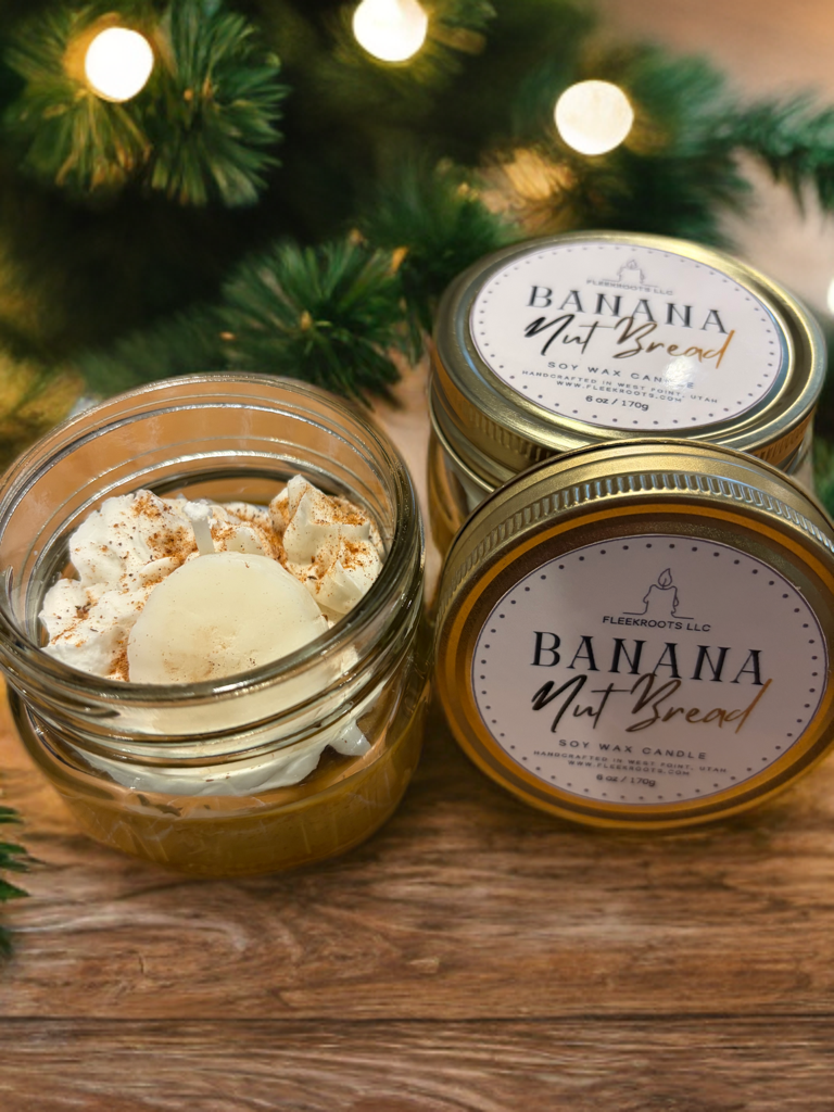 Banana Nut Bread – Handcrafted Artisan Candle (6 oz)