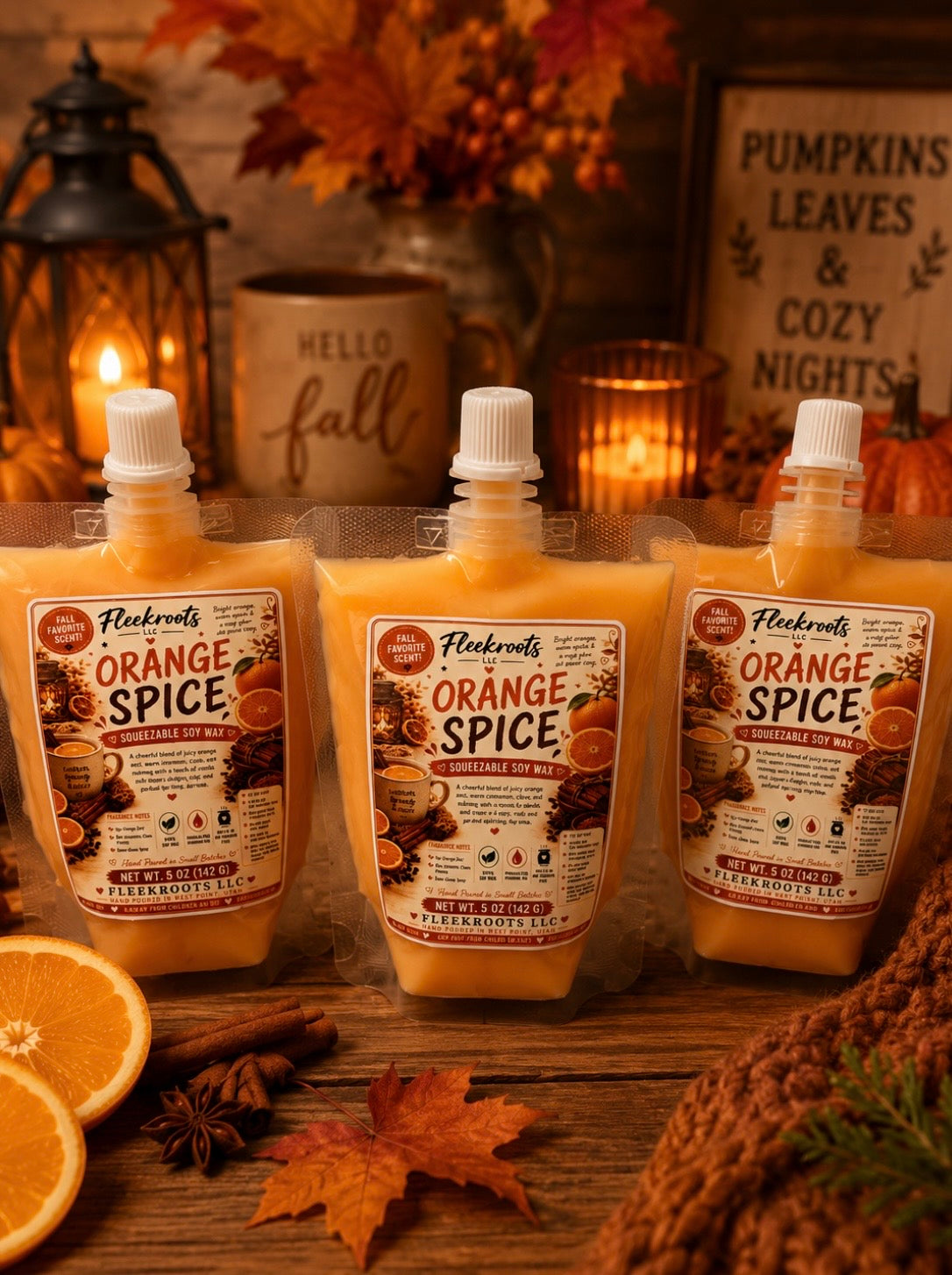 Fall Squeezable Soy Wax Collection