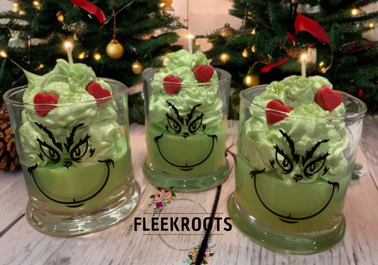 Beloved "Grinch Type" 12oz candle