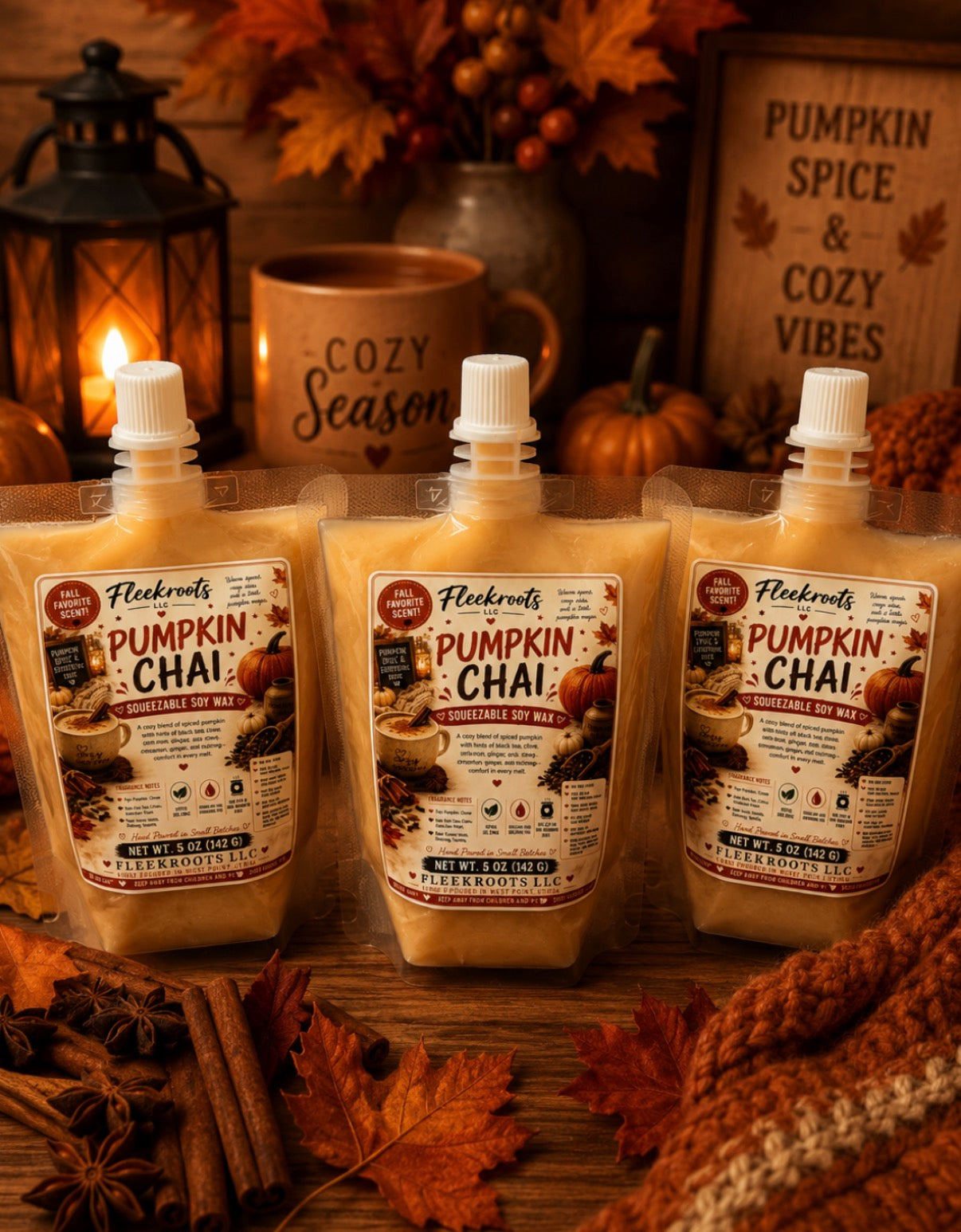 Fall Squeezable Soy Wax Collection