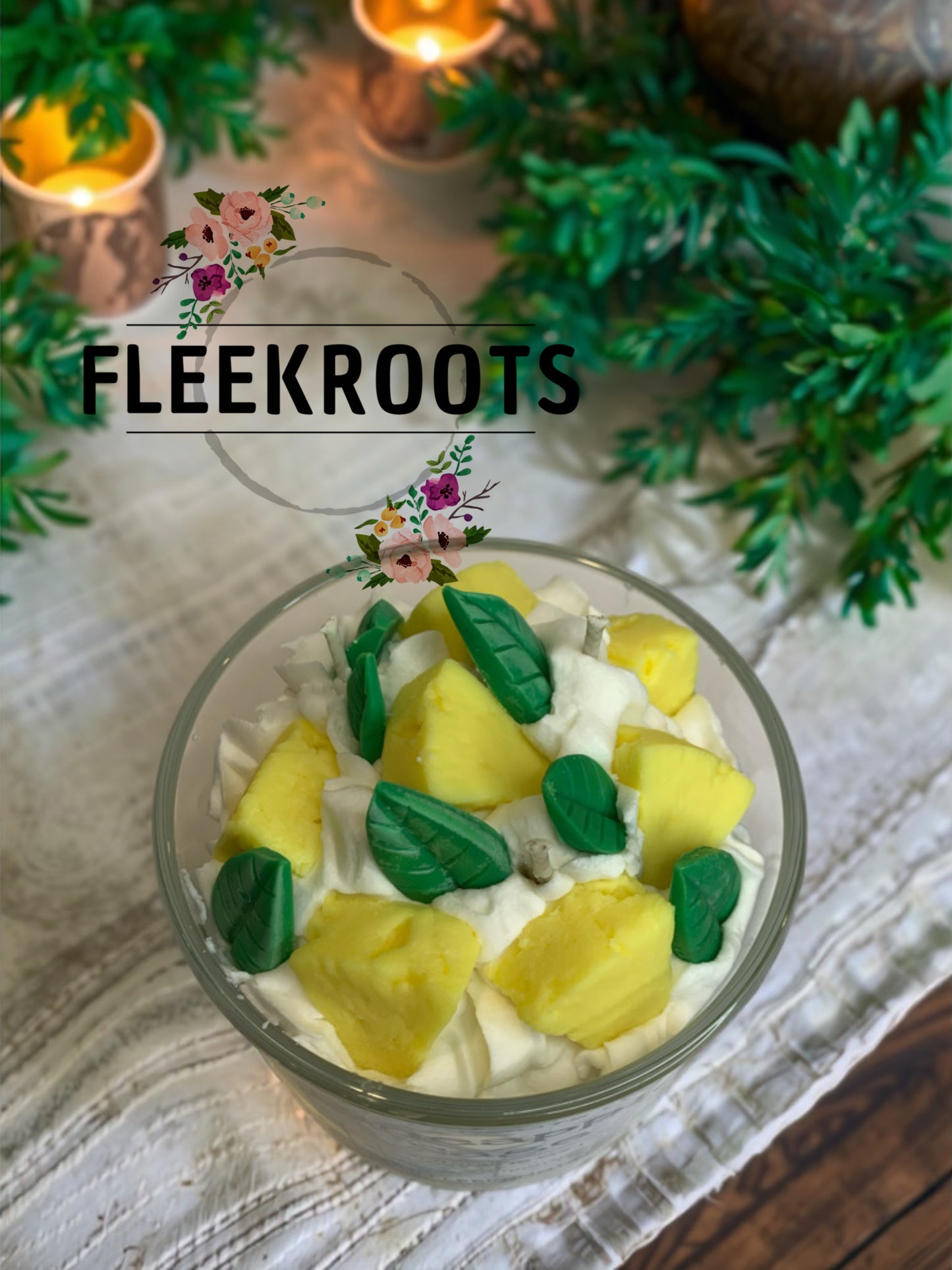 3 Wick Pineapple Sage 16 oz Candle