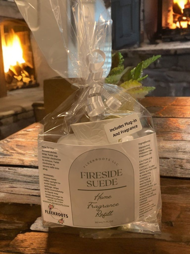 Fleekroots LLC Fireside Suede Home Frangrance & Wall Plug-in Unit