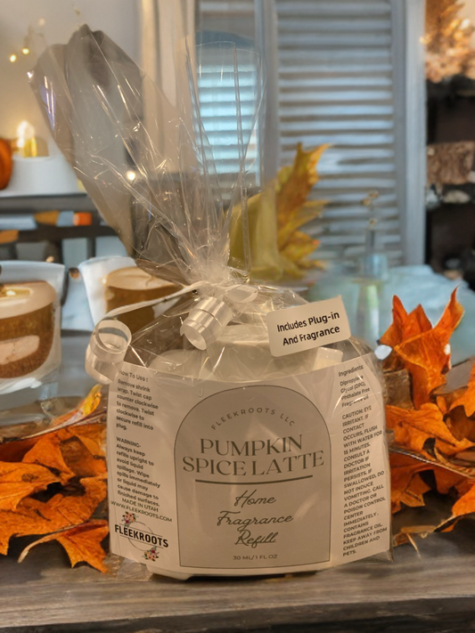 Fleekroots LLC Pumpkin Spice Latte (type) Home Frangrance & Wall Plug-in Unit