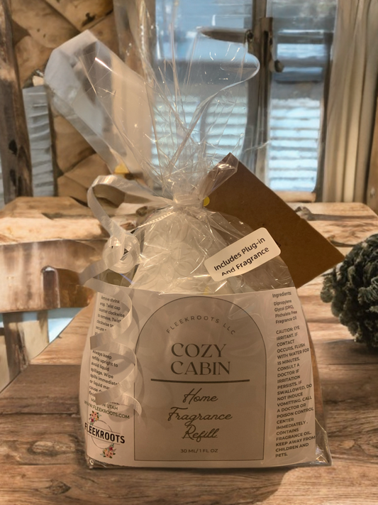 Fleekroots LLC Cozy Cabin Home Frangrance & Wall Plug-in Unit