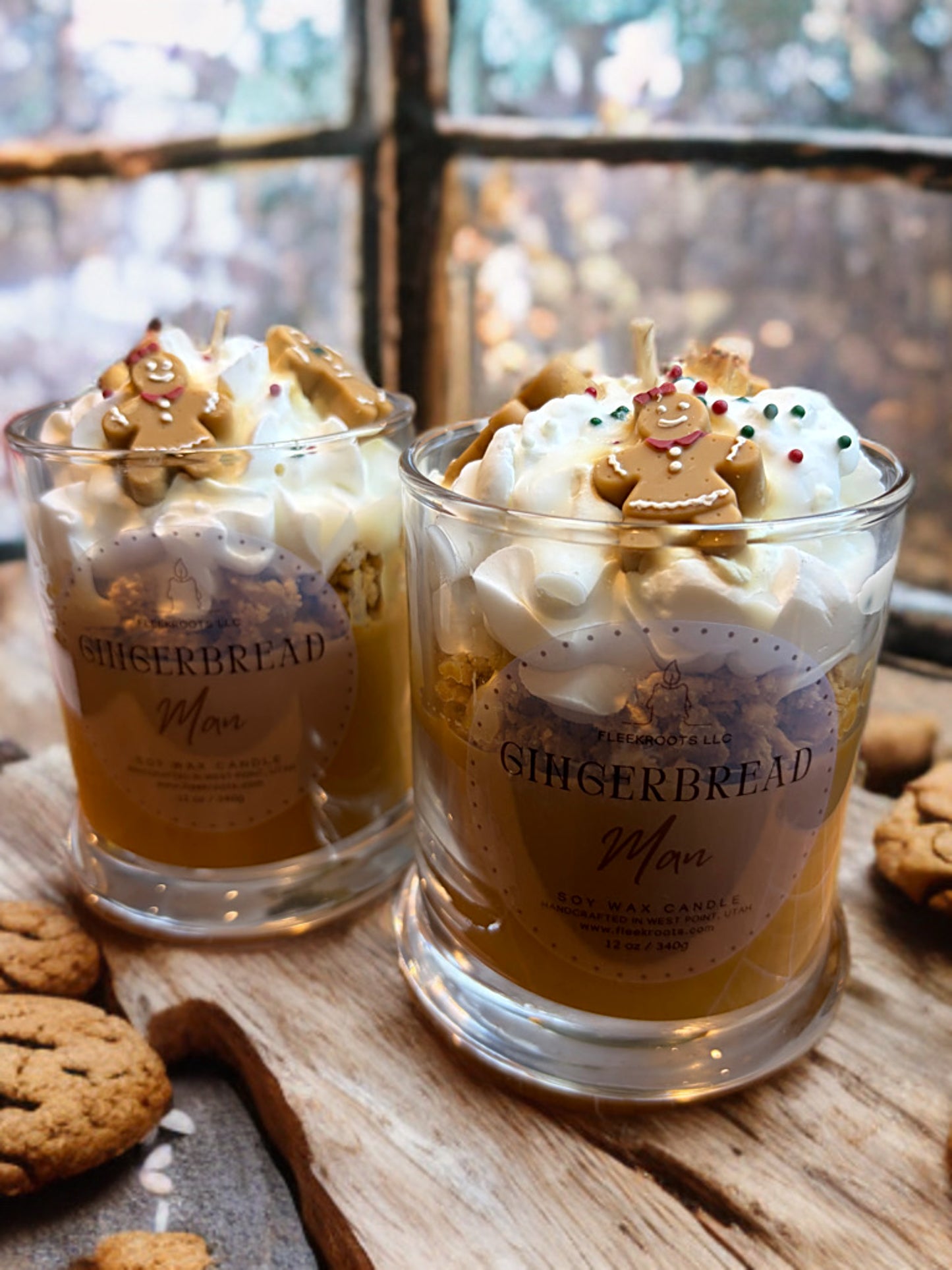 Gingerbread Man – Handcrafted Artisan Candle (12 oz)