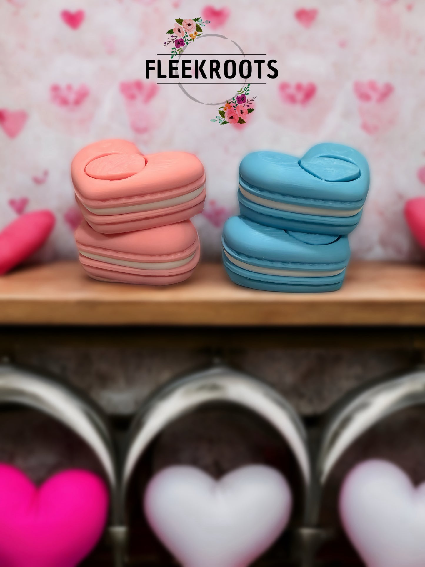 Macaron-Inspired Heart Fidget Spinners 💞