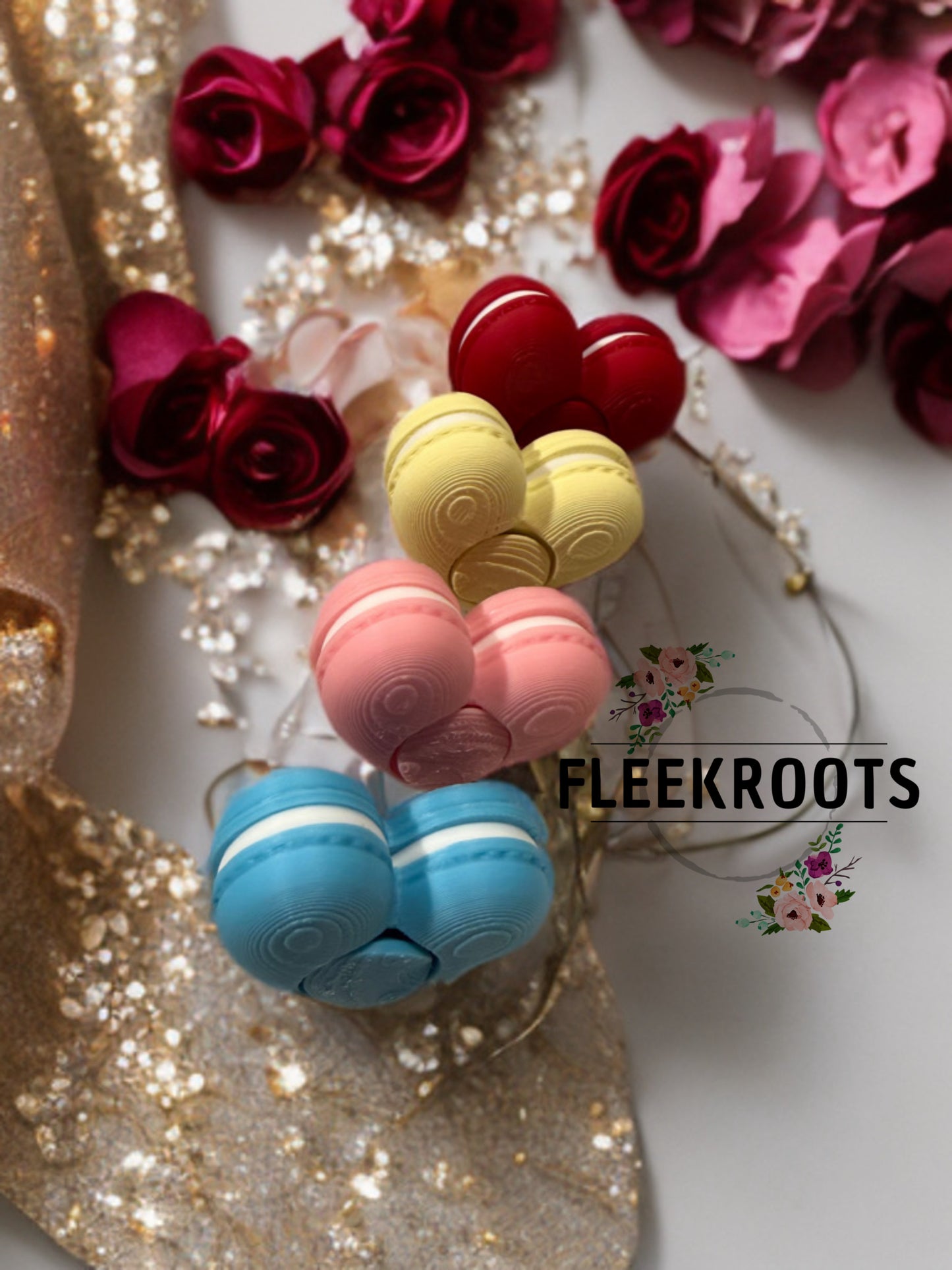 Macaron-Inspired Heart Fidget Spinners 💞