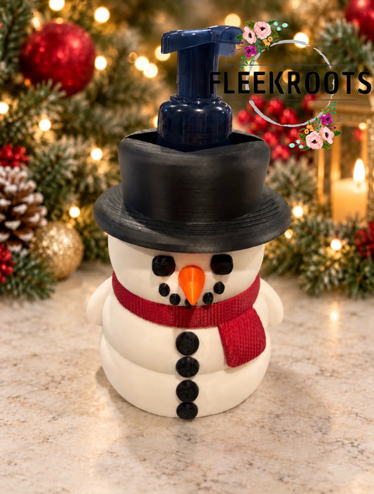Winter Snowman Foaming Soap Holder