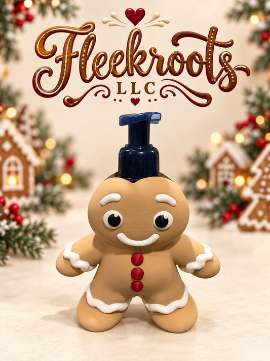 Gingerbread Man Foaming Soap Holder | Fleekroots LLC