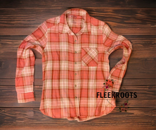 “I'm only one drink away from the devil“ vintage flannel
