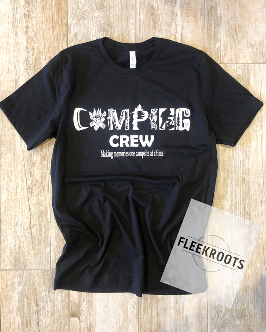 Camping Crew & Making Memories - HTV Applique T-Shirt