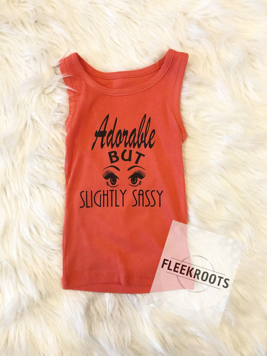 Adorable But... Tank - HTV Applique T-Shirt