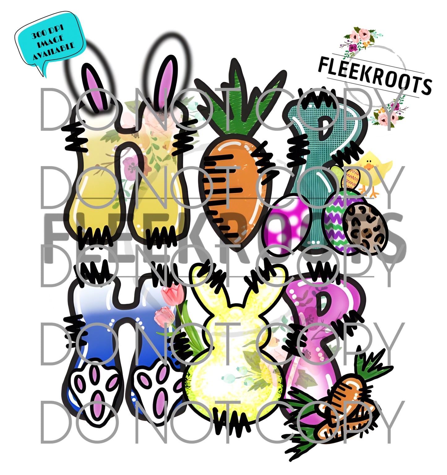 Hop Hop Easter DIGITAL PNG